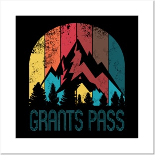 Retro City of Grants Pass T Shirt for Men Women and Kids Posters and Art